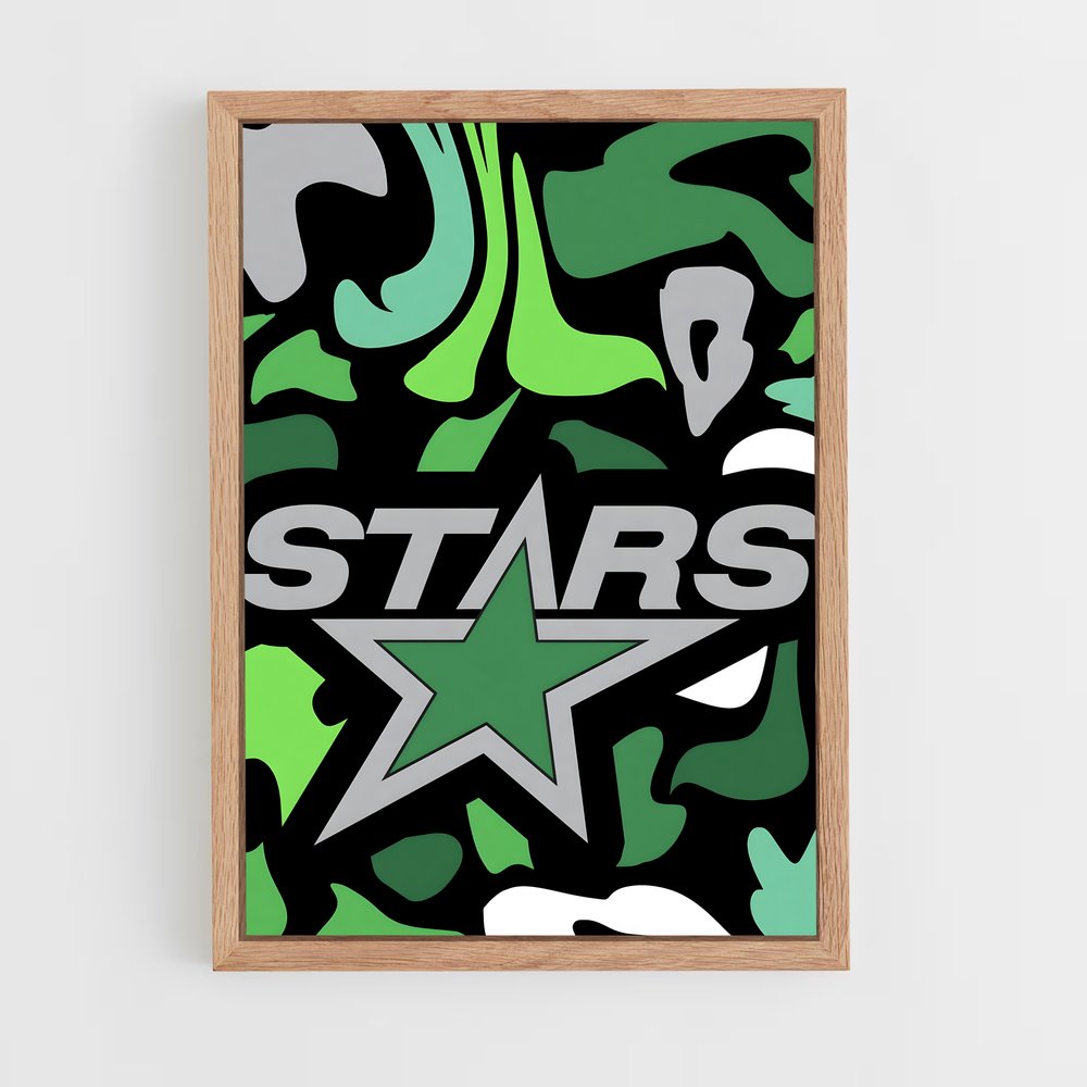 Poster Camouflage Stars – affiche Hockey sur glace (vue 4)